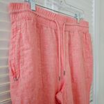Athleta  Retreat Coral Pink Linen Jogger Pants Plus Zise 14 Photo 6