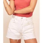 Reformation Dixie High Rise White Jean Shorts Size 26 100 Cotton Made In USA NEW Photo 8