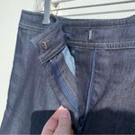 St. John  Denim Trouser Pants Straight Leg Flat Ftont Womens Size 10 Photo 2