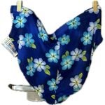 Catalina  Cobalt Blue Floral Swimsuit Bottom Photo 1