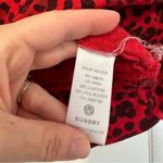 Sundry  Love Animal Print Sweatshirt Photo 5