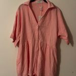 Petal and Pup Coral Winny Playsuit Button-Up Romper Photo 1