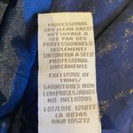 Theia blue velvet burnout midi dress size 12 Photo 9