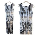 AB Studio Ladies V Neck Sleeveless Maxi Dress Size 6 Photo 1