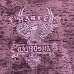 Harley Davidson Women’s  Sz:S Heather Purple Lake Placid Babydoll Graphic Tee. Photo 7