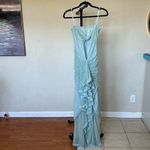 House Of CB House‎ of CB 'Gabriella' Pistachio Ruffled Keyhole Front Gown NWOT size S Photo 3