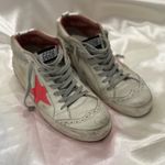 Golden Goose  Mid Star Sneakers White Pink Patent Star Mid Top Size 7/37 Leather Photo 2