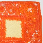Vintage Ornate Orange & Yellow Floral Scarf Wraps Photo 1
