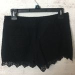 Anthropologie #120 ELEVENSES Black Lace Shorts Photo 5