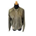 Free People  BOMBER JACKET OLIVE GREEN SIZE SMALL Photo 7