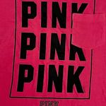 Victoria's Secret Pink Black Logo Graphic Pink TShirt Size XS Y2K Barbiecore Photo 3