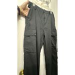 Gap NWT! Black Wide-Leg Twill Cargo Pants - Size 6 Petite Photo 1