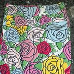 LuLaRoe Pastel Roses Flower Garden Women’s Plus Size Leggings TC2 2X Tall Curvy Photo 2
