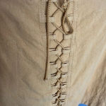 Free People  Mustard‎ Yellow Corset Style Back Linen Skirt Boho Size Small Photo 1