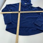 Minnie Rose  Sweater Womens Medium Blue Cutout Shoulder‎ Cashmere Hoodie Photo 4