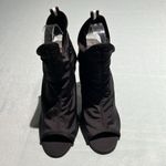 ASOS  Black Spandex Ankle Open Toe Bootie Heels Size 9 B33 Photo 1