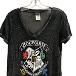 Harry Potter  Hogwarts Alumni Juniors V-Neck T-Shirt Black Size S Photo 1