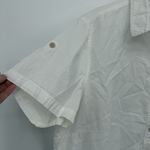 Riders By Lee  Short Sleeve White Button Up Top Classic Women Size XL Photo 1