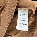 Richer Poorer Terry Half Zip Pullover in Woodgrain Tan Brown Women's Size Small Photo 9