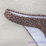 Rhythm NEW . Free People Geo high cut Cheeky bikini bottom coco , size M‎ Photo 3