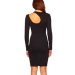 Susana Monaco navy blue dress, chest & back cutout, body con A line, cap sleeve Photo 6