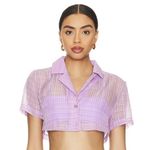 Lovers + Friends Daydreamer Crop Top in Lilac Photo 0