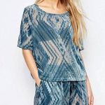 Ganni NWT Burnout Velvet T-shirt Photo 0