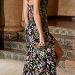 Nox Anabel G1654 floral prom dress Black Size 00 Photo 1