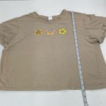 vibin take it easy crop top Size L Tan Size L Photo 6