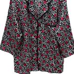 Kate Spade  Floral Pajama Button up Top Comfy Cute Chic Women's Size L Photo 3