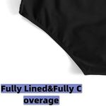 Black High Waisted Bikini Bottoms Cheeky High Cut Swimsuit Size XL NWT #0409 Photo 5