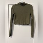 Aerie NWT Long Sleeve Cropped Mock Neck T-Shirt Photo 5