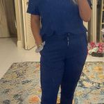 MedCouture  Insight Women’s Cargo Jogger Scrub Pants Galaxy Blue Photo 4