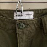 TNA Aritzia Green Straight Leg Cargo Patchwork Pants High Rise Reworked Women 0 Photo 1
