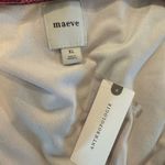 Anthropologie  Maeve Velvet Babydoll V-Neck Top Pink Multi Gingham Size XL NEW Photo 3