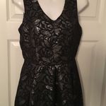 One Clothing New  black cocktail print silver dress Photo 2