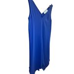 Amanda Uprichard  Revolve Designer Cobalt Blue Monty Mini Slip Shift Dress Small‎ Photo 6