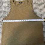 Miss Me Women's Sleeveless Tank Top Olive Green Shoelace Detail Sleeves Medium Photo 6