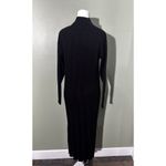 River Island  Dress High Neck Knit Midi Slit Size 8 Large Grunge Witchy Emo Goth﻿ Photo 7