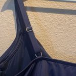 Lands’ End Women’s Navy Blue Underwire Criss cross Tankini Top Size 18 Photo 6