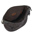 The Sak new ᯾ Indio Small Crochet Tote Handbag Bag ᯾ Urban Static Charcoal Knit Photo 2
