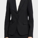 Theory Wool Tailor Black Blazer Photo 0
