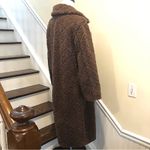 BB Dakota STEVE MADDEN Long Brown Sherpa Coat w Diamond Pattern Sz Medium Photo 10