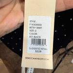 Rebecca Minkoff Black Betsy Rhinestone Velvet Mini Skirt Sz 0 NWT Photo 7