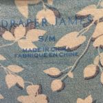 Draper James  Blue White Floral Scoop Neck Ruffle Bottom Dress S/M Photo 3