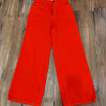 BDG  Bright Orange/Red Wide Jeans Photo 0
