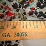 Bhanuna Anthropologie Floral Bell Sleeve Mini Dress Women's 0 Blue Boho Feminine Green Photo 10