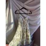 Blu Pepper  Milkmaid Floral Ruffle Cream Mini Dress Large Femme Dainty Cottage Photo 2