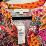 Loft NWT Patchwork Bloom Smocked Tie Waist Dress - Size S Photo 4