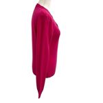 John Lewis 100% Cashmere Cardigan Sweater Soft Classic Bright Pink size 8 Photo 2